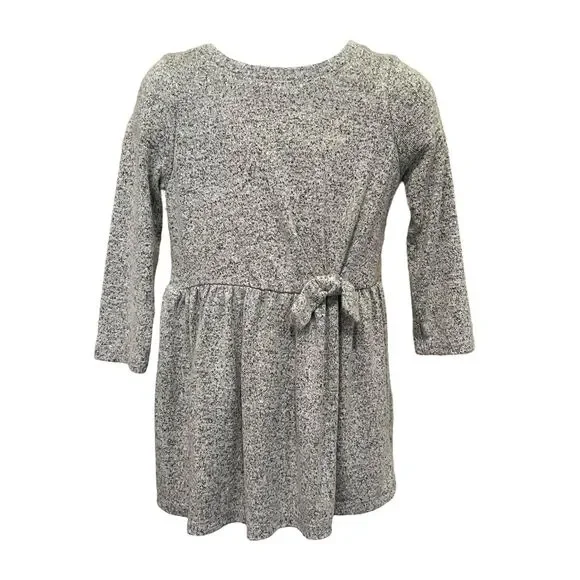 Cat Jack Dresses Cat Jack Grey Long Sleeve Dress Toddler